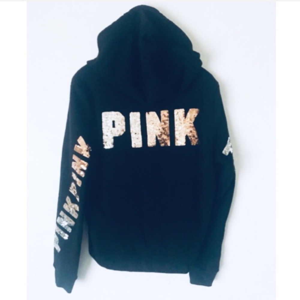 VS PINK BLING ZIP HOODIE